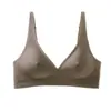 Ropa interior sin costuras transfronteriza europea y americana para mujer, tiras de gel cómodas, soporte suave, puntos elevados, sujetador sexy, nuevo estilo sin costuras