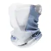 Bufanda de Cuello de Empalme para Exteriores de Verano, Malla Transpirable para Cubrir el Cuello, Bufanda Mágica Deportiva con Letras, Máscara Protectora Solar de Seda de Hielo para Ciclismo