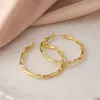 Brincos Transfronteiriços para Mulheres, Luxo Leve, Design de Ponta, Estilo de Nicho, Argolas Exageradas para Rostos Quadrados e Redondos, Círculos Grandes Lisos