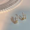 Love Pearl 925 brincos de prata pino doce tassel temperamento brincos de flor maré feminina suave brincos Coringa atacado