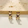 Hebilla de Pendiente Redonda de Metal de Gama Alta Moda Versátil Lujo Ligero Viaje Diario Joyería Simple Atmosférica