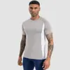 Camiseta Esportiva Respirável de Secagem Rápida Top de Manga Curta Elástico de Alta Qualidade Calça de Compressão Masculina Roupas para Treinamento de Basquete Fitness