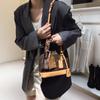 Bolso Bandolera Retro de Nicho Tipo Concha para Mujer 2025 Nuevo Otoño e Invierno de Gama Alta Estampado Versátil de un Solo Hombro Cruzado para Axila