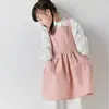 Comércio exterior em avental vestido de algodão e linho japonês e coreano vestido de bebê arte panificação churrasco jardinagem trabalho avental publicitário