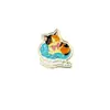 Broche de metal de gato de dibujos animados, insignia de animal lindo, accesorio personalizado creativo, decoración versátil de moda, transfronterizo