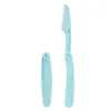 Recortador de cejas seguro para mujeres, antiarañazos, apto para principiantes, unisex, plegable