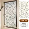 Película de Vidro Fresca com Padrão Floral Pequeno Pastoral Estilo Francês, Transparente à Luz mas Não Transparente, Película de Vidro Estática para Privacidade para Janelas de Banheiro