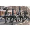 Cavalo de Bronze Quadrado Cavalo Grande Escultura de Cobre Cobre Fundido Oito Cavalos Escultura de Cavalo de Cobre Fabricante de Escultura Gui
