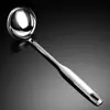 Cucharón de Sopa Engrosado de Acero Inoxidable, Colador de Sopa, Cuchara Pequeña para Hot Pot, Cuchara de Sopa Pulida, Utensilios de Cocina para Restaurante, Juego de Servicio de Sopa para el Hogar