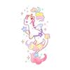 Pegatina de Tatuaje Temporal de Color Unicornio Impermeable Larga Duración No Reflectante Brazo Sentido Avanzado Pintura de Color Simulación Nuevo Pegatina Linda