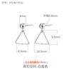 Aretes de Perlas de Plata Esterlina S925 Accesorios Estilo Japonés y Coreano DIY Aretes de Borla Material Gancho para la Oreja Aretes Soporte Vacío