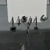 ¡Súper Chica Genial! Amor Juego de Seis Piezas de Pendientes de Circonita, Pendientes Dulces y Frescos, Juego de Pendientes de Diseño Nicho, Pendientes