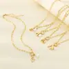 Cadena de clips de papel creativa personalizada multiestilo corazón hueco incrustado de diamantes collar de acero de titanio madre levantando alto día de la madre