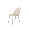 Juego de mesa redonda color crema estilo francés para apartamentos pequeños, con tablero y sillas de losa de roca, adecuado para recepción de lujo ligero, reuniones y uso en balcón