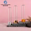 Em estoque Frasco de tubo de ensaio redondo reto de 40ml, tubo de vidro transparente, frasco de vidro dispensador, material de embalagem para frasco de tubo de ensaio para máscara facial de fundo redondo