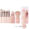 Cepillo de Maquillaje Multifuncional Ocho en Uno Cepillo de Maquillaje Retráctil con Tapa Cepillo Portátil para Rubor Pincel para Sombras de Ojos Mini Cepillos de Maquillaje