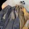 Camisa de Cuadros para Hombre de Manga Larga Otoño ins Moda Estilo Japonés Vintage Camisa Polo Duffy Atractivo Holgada Talla Grande Chaqueta de Trabajo