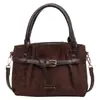 Bolso de mano retro de nicho, bolso tote pequeño para mujer, nueva colección primavera/otoño 2026, bolso tote pequeño de gamuza, bolso de hombro/cruzado simple