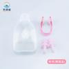 Clip nasal de silicona impermeable tapones para los oídos traje para entrenamiento de natación profesional clip nasal tapones para los oídos clip nasal tapones para los oídos con LOGOTIPO imprimible al por mayor
