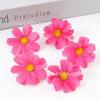 Flores Artificiales, Crisantemo 5cm Cabezas de Flor, Flores Artificiales para Accesorios de Cabello DIY, Materiales para Guirnaldas, Flores de Boda, de Alta Gama y Realistas