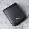 Cartera para hombre, multitarjeta, informal, corta, con clip para billetes, monedero, tarjetero de doble línea, venta al por mayor