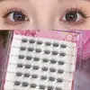 Kit de Cola para Cílios Postiços Transfronteiriça Grande Capacidade Leve e Fino Pequenos Cílios Postiços Bagunçados Cabelo Natural Flu Pálpebra Superior