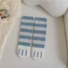 Calcetines de Felpa de Gato Rosa Otoño e Invierno Espesos para Mujer de Caña Media Calcetines Calientes para el Piso Calcetines de Luna