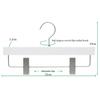 Percha de lujo blanca de hombros anchos con clip para pantalones, combinación personalizada, para ropa de hotel, para colgar ropa