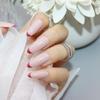 Celebridade online unhas postiças unhas francesinhas doces frescas estilo ins adesivo de unha postiça Branco alto padrão vendas diretas da fábrica