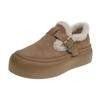 Botas de nieve de fondo grueso con forro polar zapatos Birkenth para mujer 2025 nuevos zapatos de algodón de otoño e invierno zapatos de algodón cálido zapatos de comercio exterior zapatos al por mayor