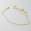 Collar Nalan de Plata S925 con Hebilla en W Retorcida de Onda de Agua, Estilo Retro Artístico, Diseño de Nicho, Cadena para el Cuello de Moda Y02901