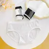 Ropa interior de algodón puro para mujer Entrepierna antibacteriana de algodón puro para mujer Braguitas estilo deportivo de cintura media para mujer Cumpleaños de niñas
