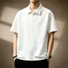 Camiseta de trabajo tipo polo de algodón puro color burdeos de alta gama, camiseta unisex de manga corta, uniforme de trabajo, se puede imprimir con logo, verano