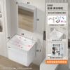 Baño Tamaño Pequeño Gabinete de Baño Balcón Cerámica Lavabo Todo en Uno Espacio Aluminio Espacial Mesa de Lavado Espacio Pequeño Mini Mesa de Lavado