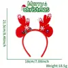 Decoração de Festa de Natal Headband Veludo Galhada Headpiece Laço Sino Headband Crianças Adulto Sequin Headband