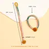 Colgante de Joyería DIY Tejido a Mano Llavero Cordón Cadena para Teléfono Decoración de Bolsa con Nudo de Diamante Aro Abierto
