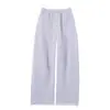 Pantalones de Lana de Cordero Blancos Cálidos de Forro Polar de Pierna Ancha para Mujer, Invierno 2026 Nuevos Pantalones Deportivos Jogger Gruesos Forrados de Forro Polar de Cintura Alta