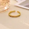 Anel de Zircônia Colorida Banhado a Ouro 18K Anel Simples Sensação Pavimentado com Diamantes Luxo Leve Acessórios de Joias para Mãos Atacado Novo Estilo Transfronteiriço