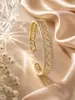 Pulsera abierta de malla hueca con circonita de lujo ligero, exquisita, elegante, moderna y versátil, adecuada para fiestas, el trabajo diario y como regalo