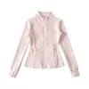 Jaqueta Quente com Gola Alta em Fleece Polar 2025 Outono Nova Cintura Fina Forrada com Fleece Esportiva Yoga Casual Top para Mulheres