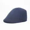 Boina de Inverno Masculina Lã Placa Leve Boné com Aba Cor Sólida Chapéu Primavera e Outono Estilo Coreano Chapéu para Frente Feminino Retrô Britânico Tendência