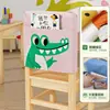 Funda para Silla de Estudio en Casa Funda para Silla Infantil de Jardín de Infancia Lavable Inodora Cultivar Buenos Hábitos Bolsa de Almacenamiento Lavable
