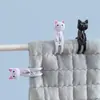 Clípe à Prova de Vento em Formato de Gatinho Fofo, Sem Marcas, Não Danifica as Roupas, Clípe Antiderrapante Forte, Fornecimento Direto do Fabricante para Fixar Colchas e Roupas