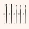 Popular Pincel para Cejas de Hoja Ultradelgada, Pincel Aegyo-Sal, Pincel de Maquillaje en Forma de Hoz, Pincel para Delineador Principiante, Pincel Delineador Biselado