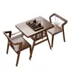 Juego de Mesa Pequeña de Madera Maciza para Balcón con Sillas para Uso Doméstico, Adecuado para Apartamentos Pequeños, Mesa y Sillas de Ocio para Balcón, Mesa y Sillas Multifuncionales para Balcón