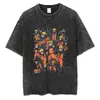 T-shirt Streetwear Europeia Transfronteiriça Masculina Camiseta Harajuku Japonesa