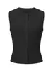 Ropa de Mujer Transfronteriza Europea y Americana de Alto Peso Hecha a Medida, Chaleco Cardigan de Verano Sexy Estilo Chica Caliente, Chaleco sin Mangas