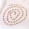 Estilo coreano estilo ins para mujer simple elegante pintado goteo de aceite flor collar cadena de clavícula pulsera collar accesorios de joyería