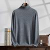 Otoño e Invierno Nuevo Suéter de Cachemira de Solapa Alta para Hombre Versátil Suelto de Alta Gama Lujo Ligero Casual Cálido Suéter Base de Cachemira