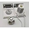 Accesorios de elevación para persiana enrollable de cortina soporte tubo de 28 tubo de 38 accesorios de cuenta de tracción cuadrada Rams controlador blanco gris